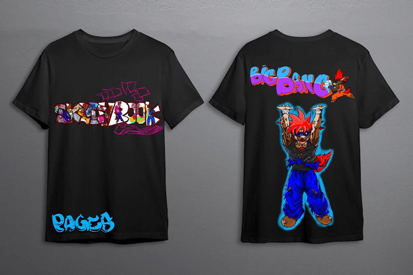 Big Bang Graffitix Tier 1 Black T-Shirt