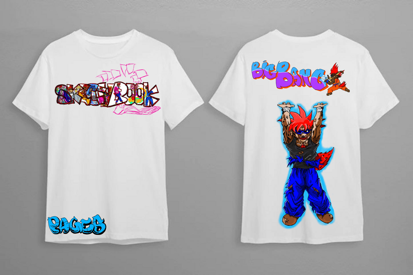 Big Bang Graffitix Tier 1 White T-Shirt