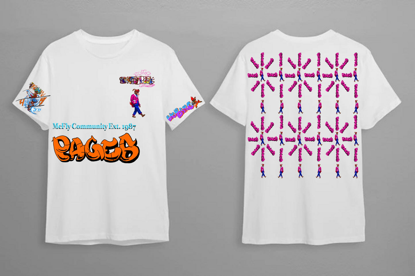 Big Bang Graffitix Tier 2 White T-Shirt