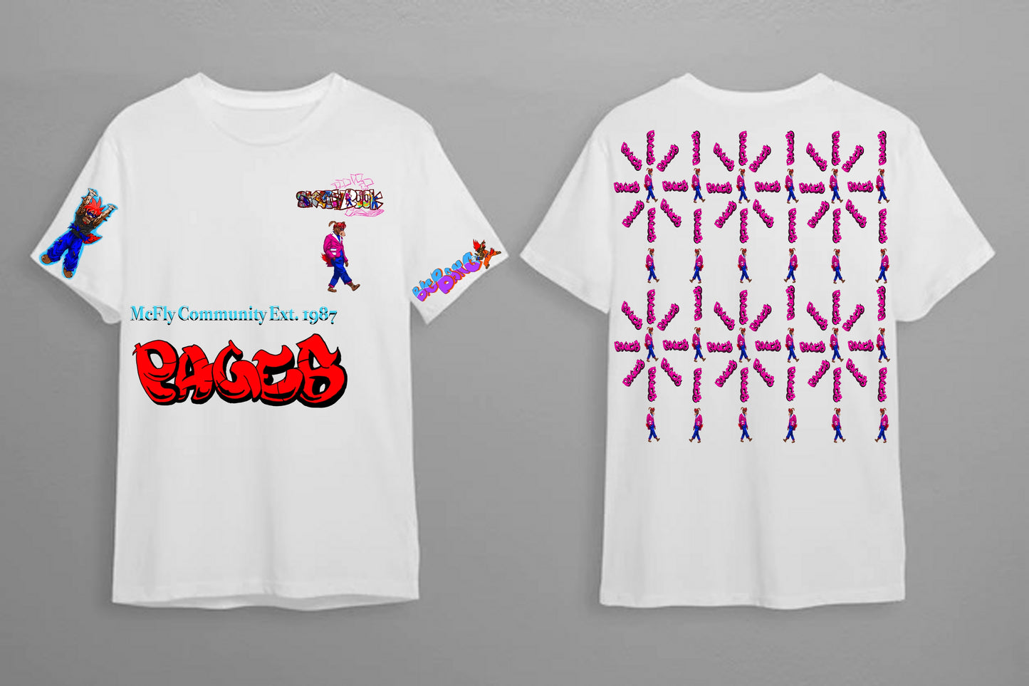 Big Bang Graffitix Tier 2 White T-Shirt
