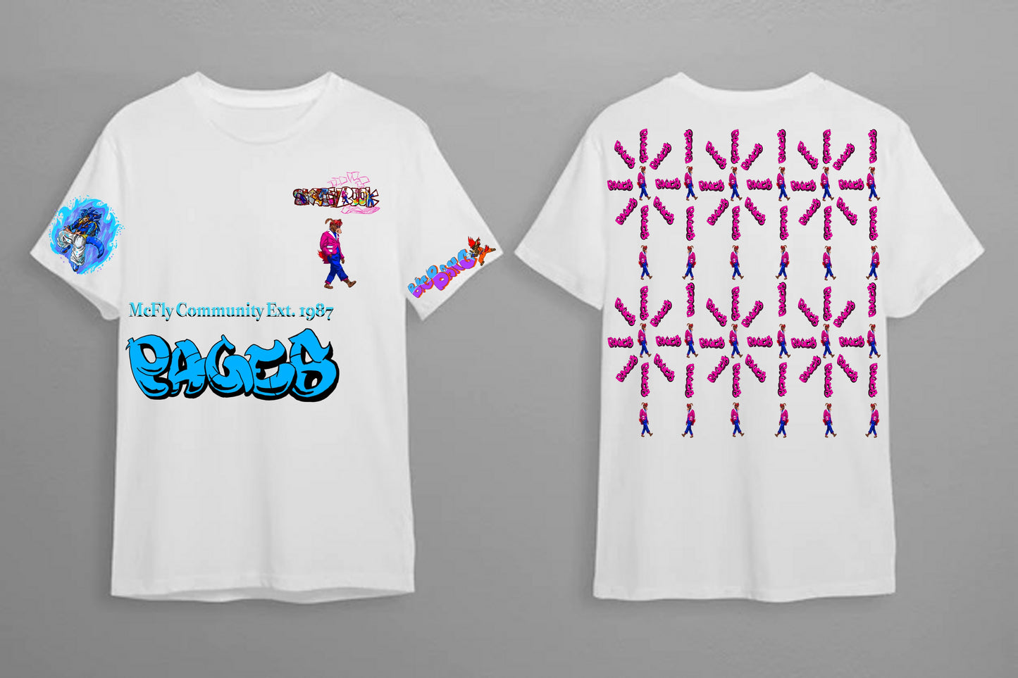 Big Bang Graffitix Tier 2 White T-Shirt