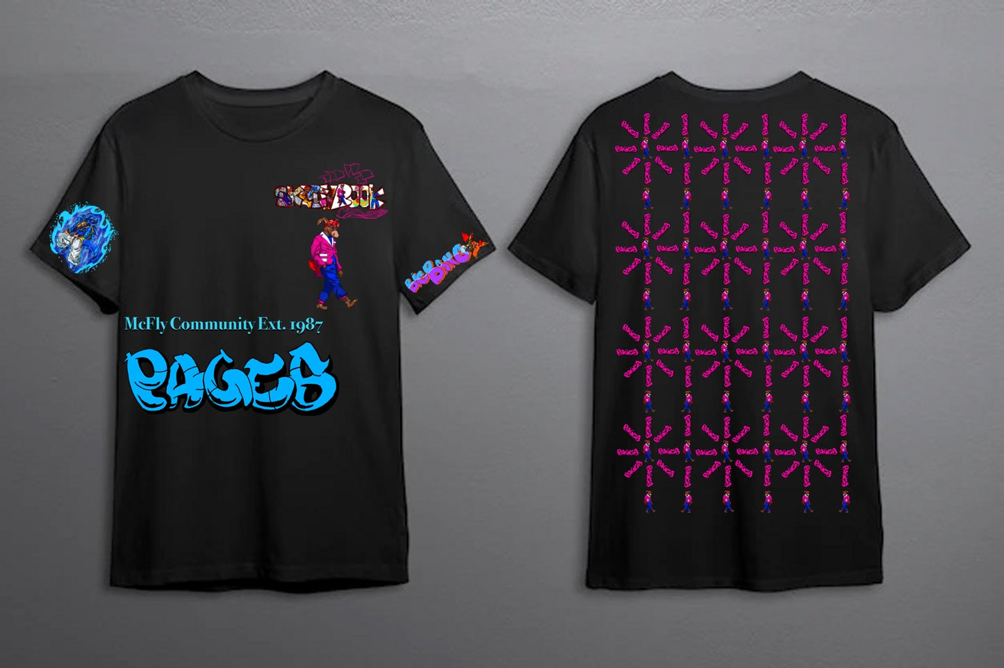 Big Bang Graffitix Tier 2 Black T-Shirt