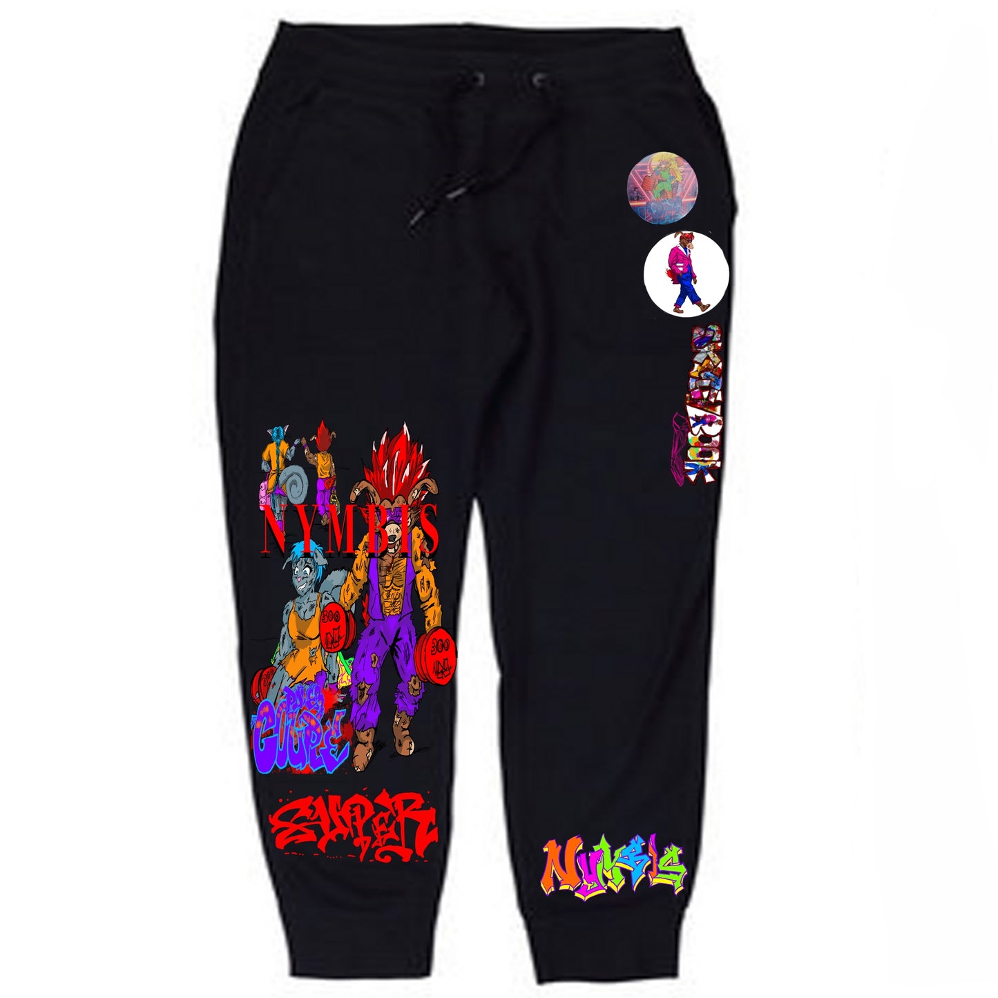 Power Couple Max Graffitix Black Sweats