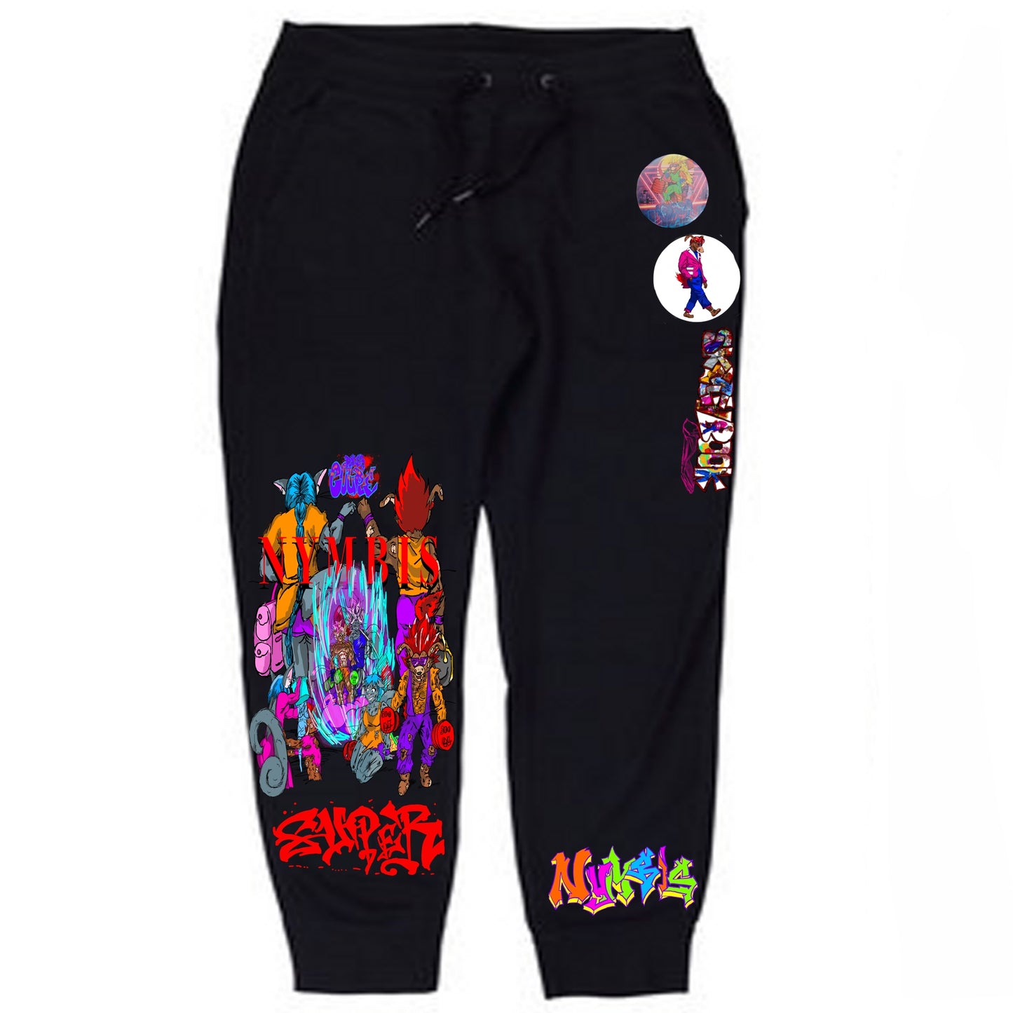 Power Couple Max Graffitix Black Sweats