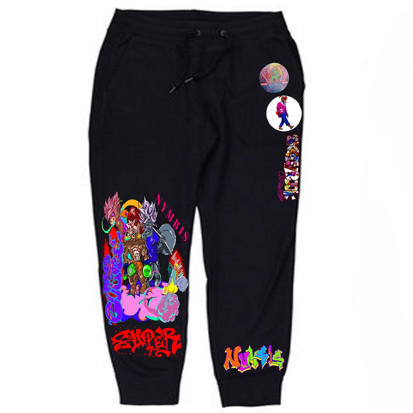 Power Couple Max Graffitix Black Sweats