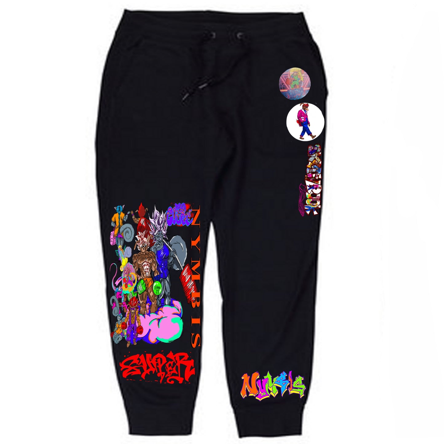Power Couple Max Graffitix Black Sweats