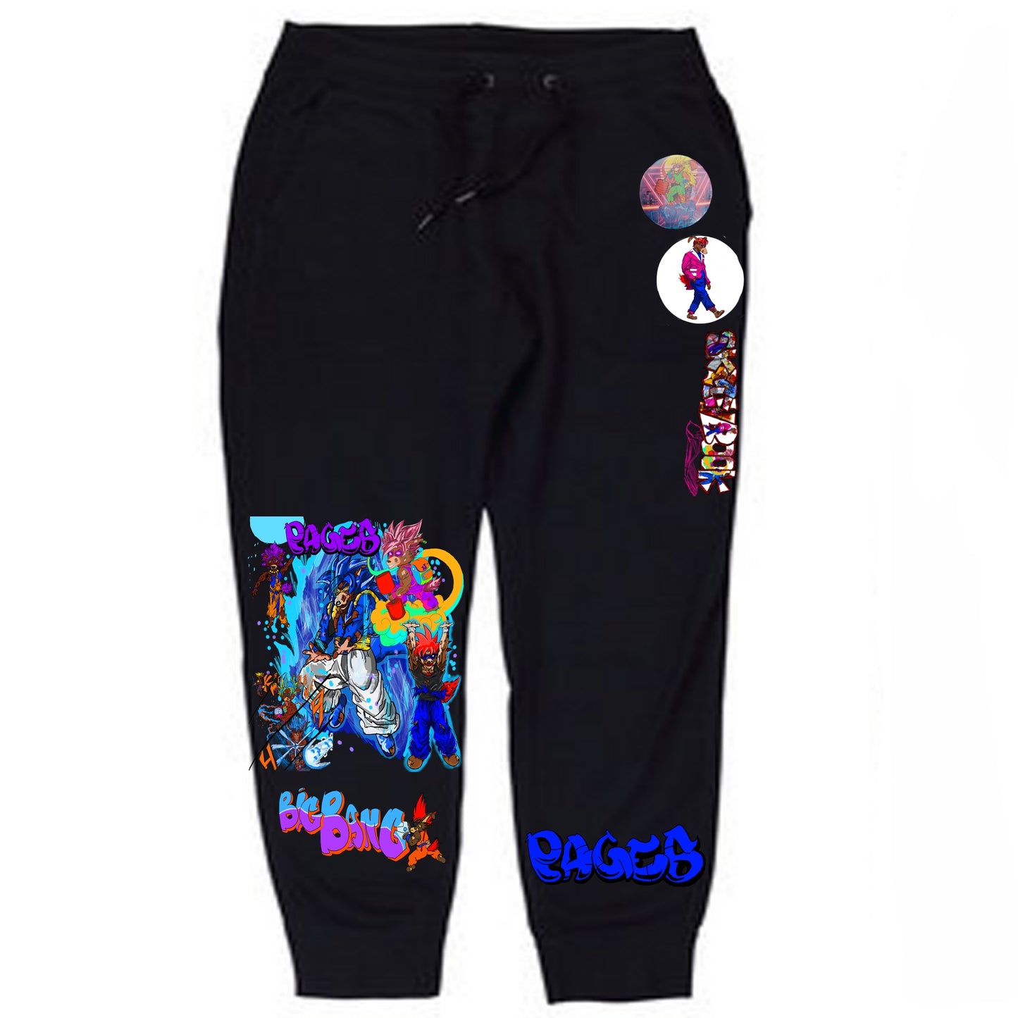 Big Bang Graffitix Black Sweatpants