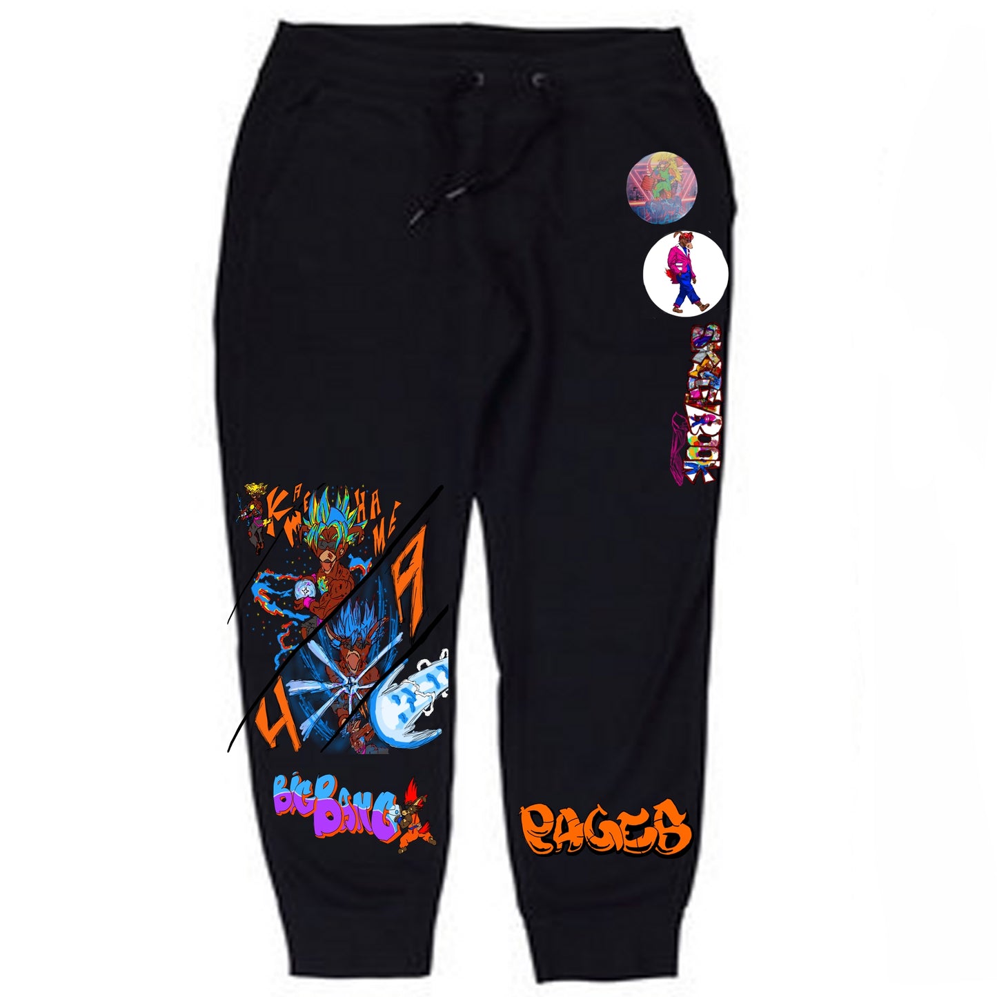 Big Bang Graffitix Black Sweatpants