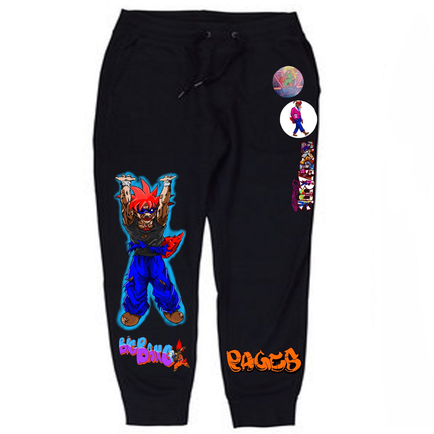 Big Bang Graffitix Black Sweatpants