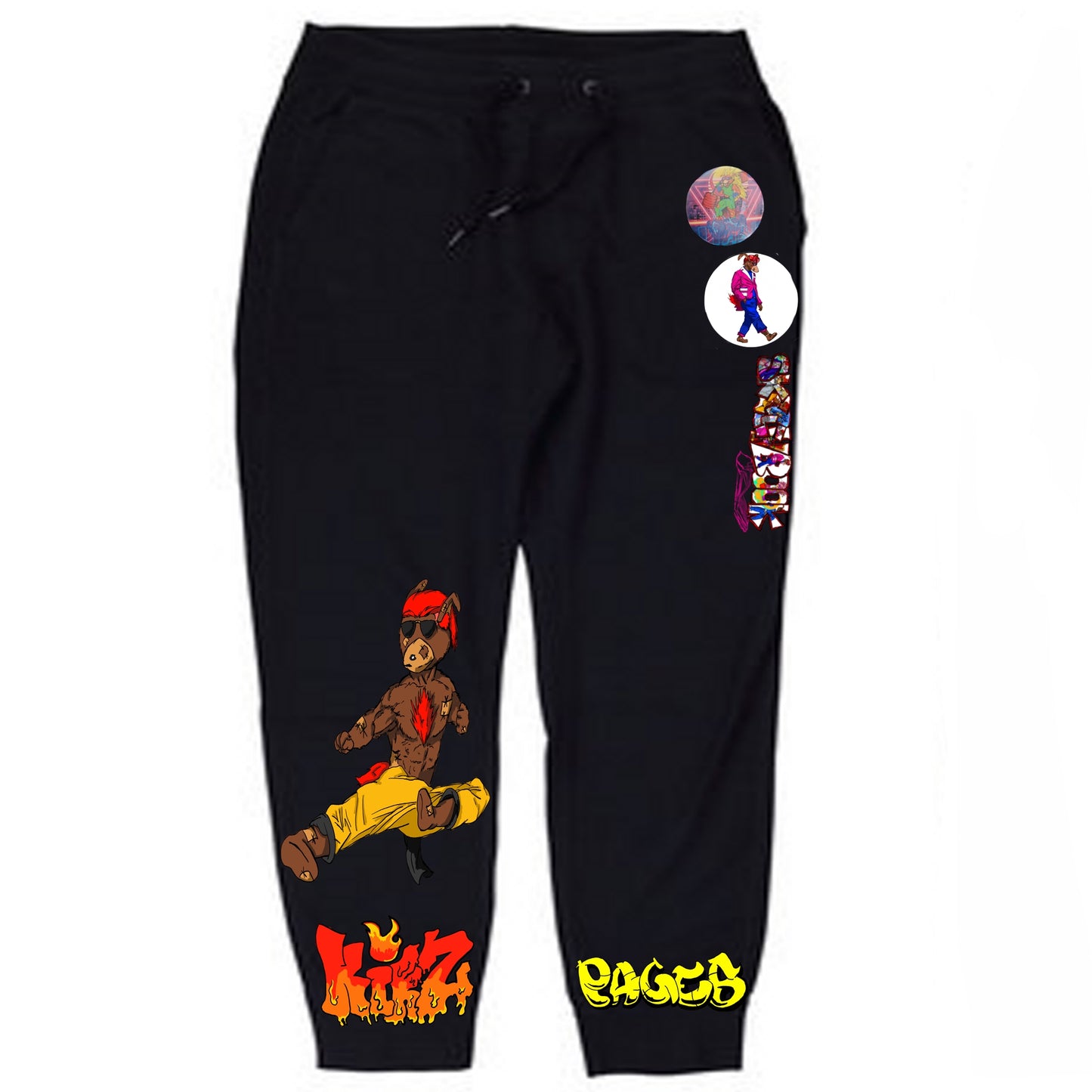 Enter The McFly Graffitix Black Sweatpants