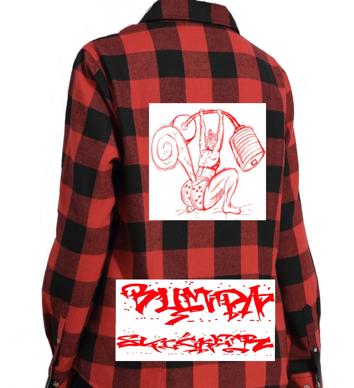 Bumpa Sticker Graffitix Lightweight Flannel