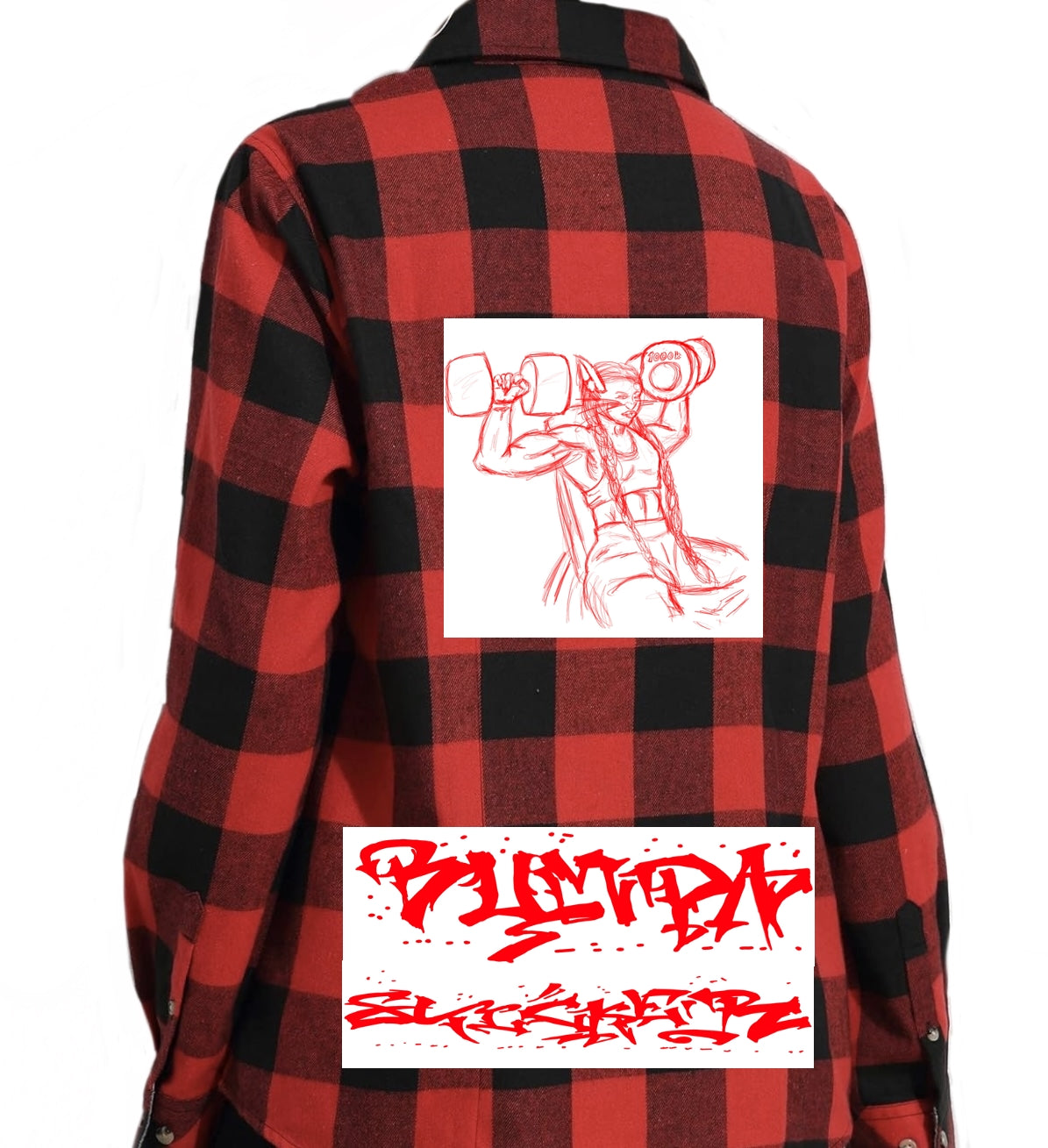Bumpa Sticker Graffitix Lightweight Flannel