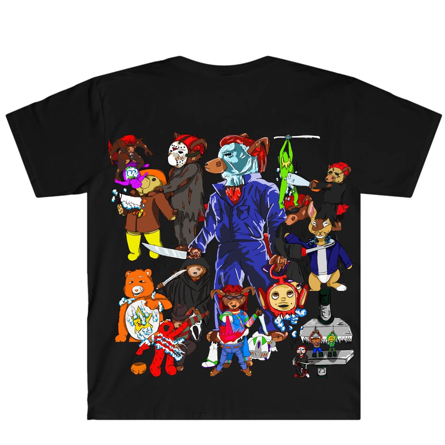 Halloween Patches Sketchbook: Pages Basic T-Shirt