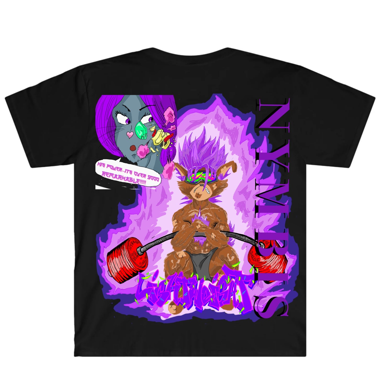 Lightweight Graffitix Black T-Shirt