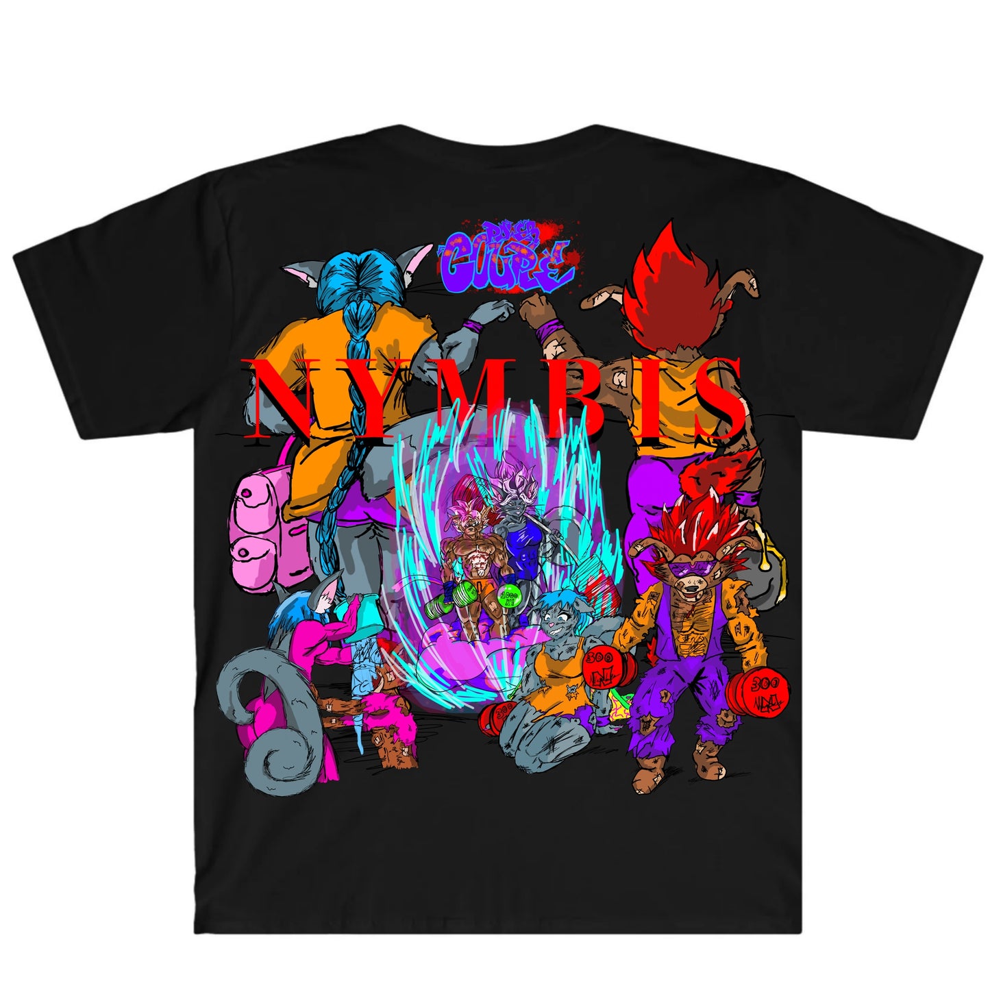 Power Couple Max Graffitix Black T-Shirt