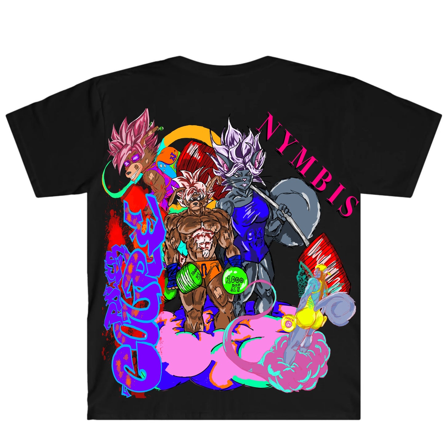 Power Couple Max Nymbis Basic Black T-Shirt