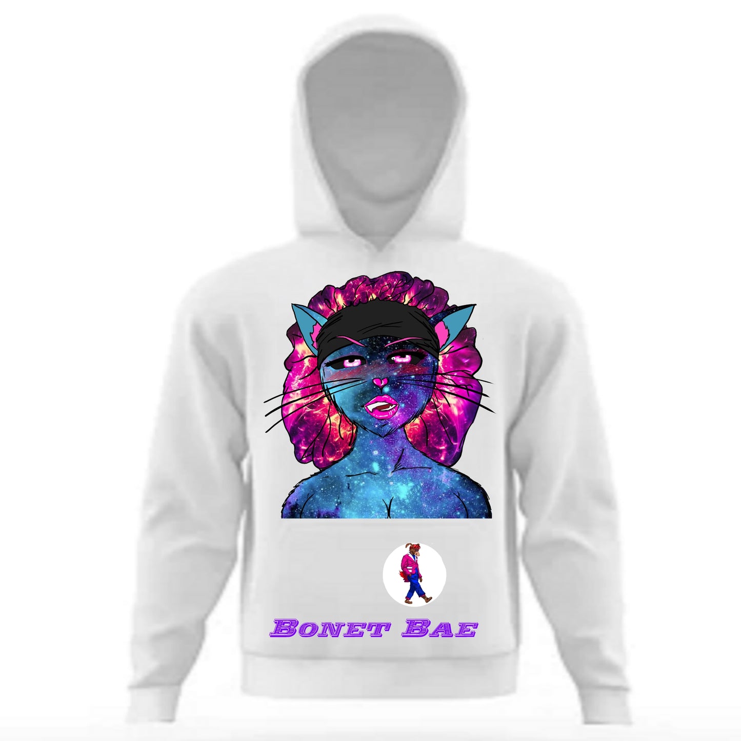 Bonnet Bae Hoodie White