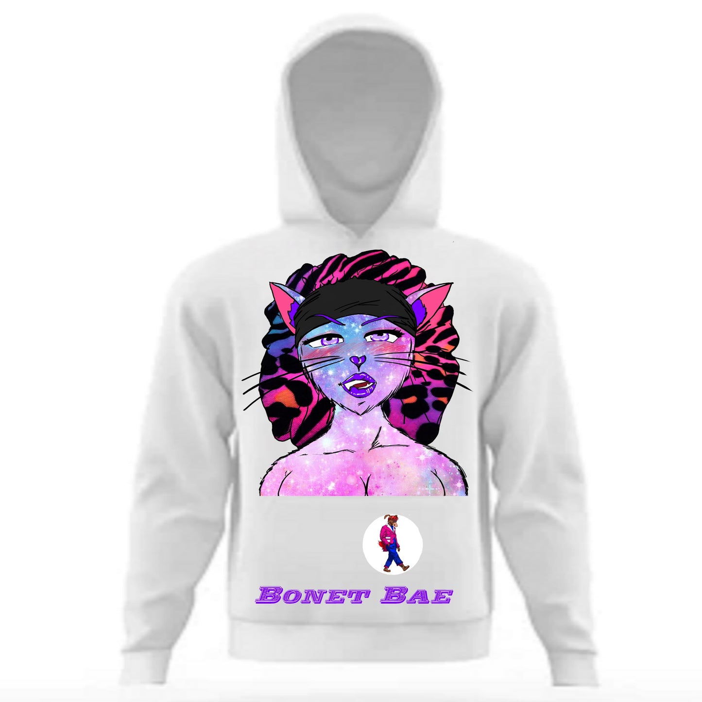 Bonnet Bae Hoodie White