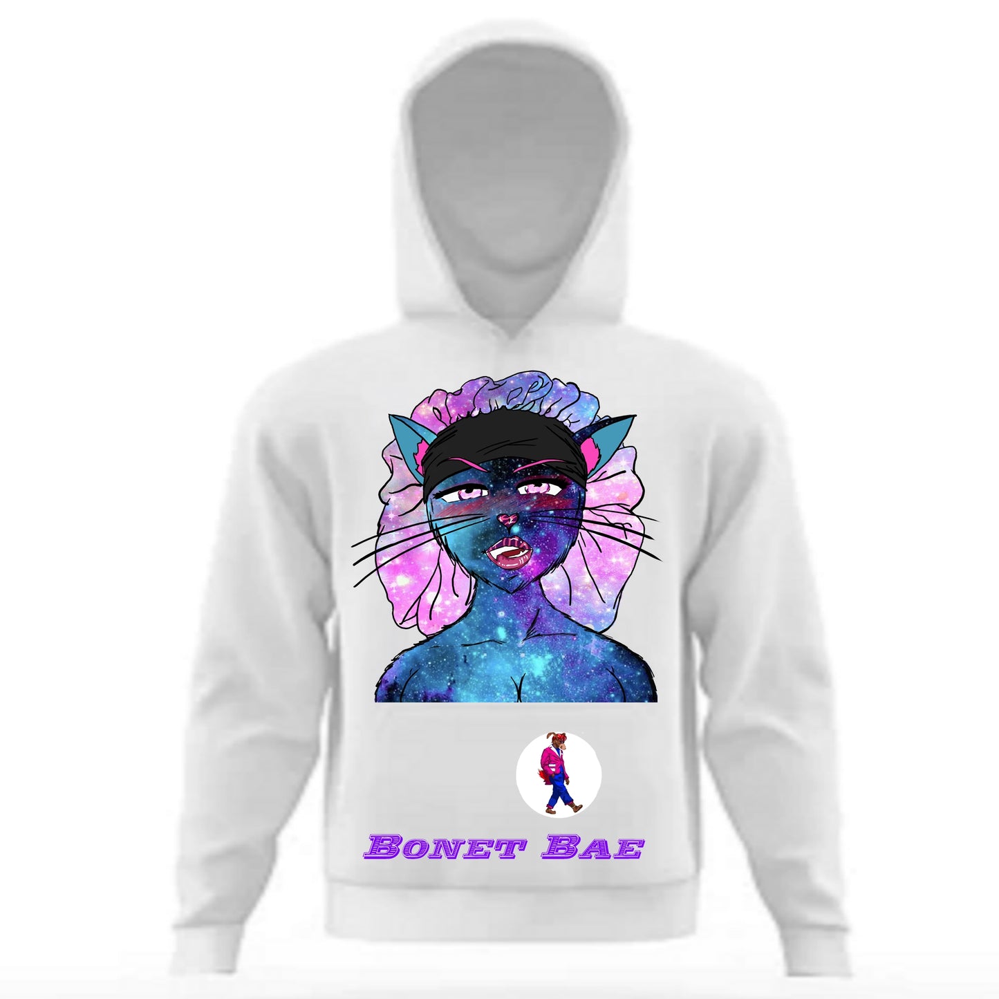 Bonnet Bae Hoodie White