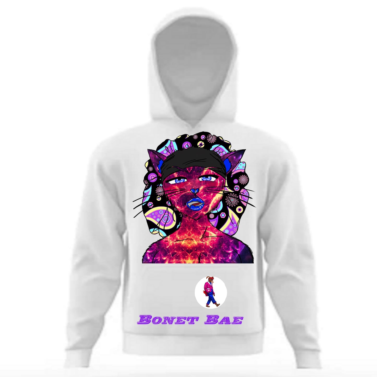 Bonnet Bae Hoodie White
