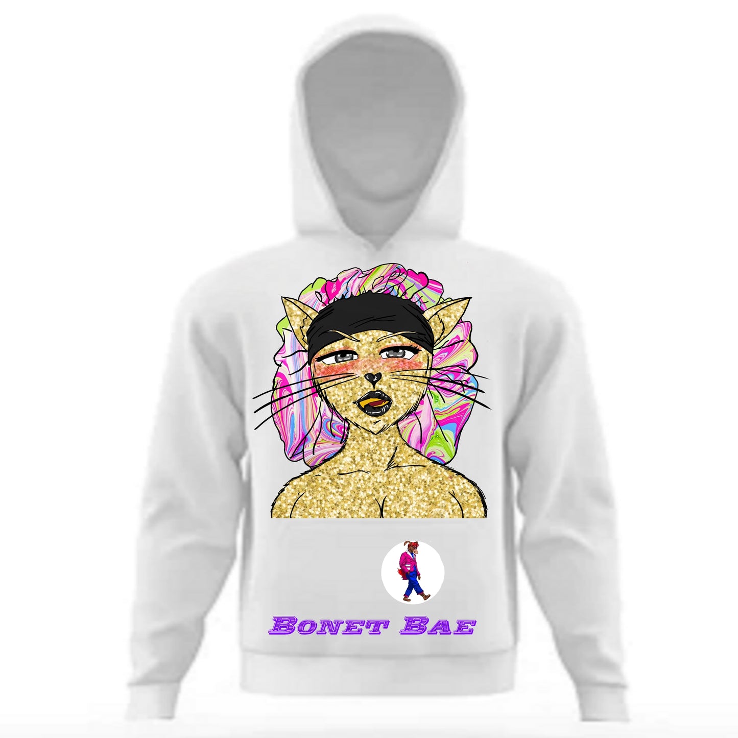 Bonnet Bae Hoodie White