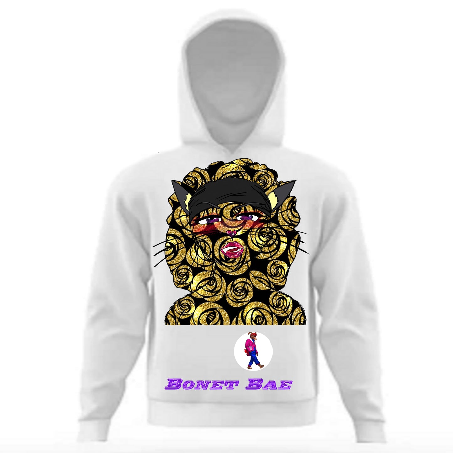 Bonnet Bae Hoodie White