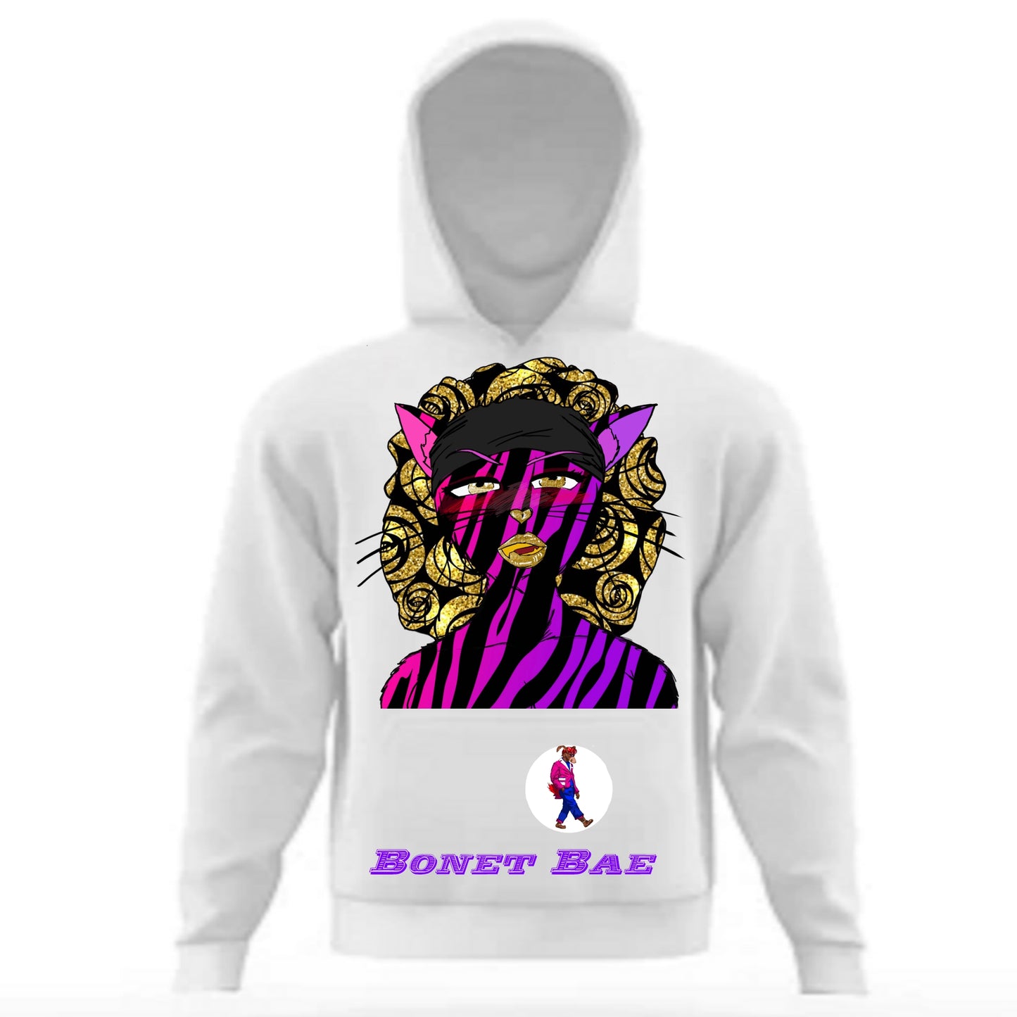 Bonnet Bae Hoodie White