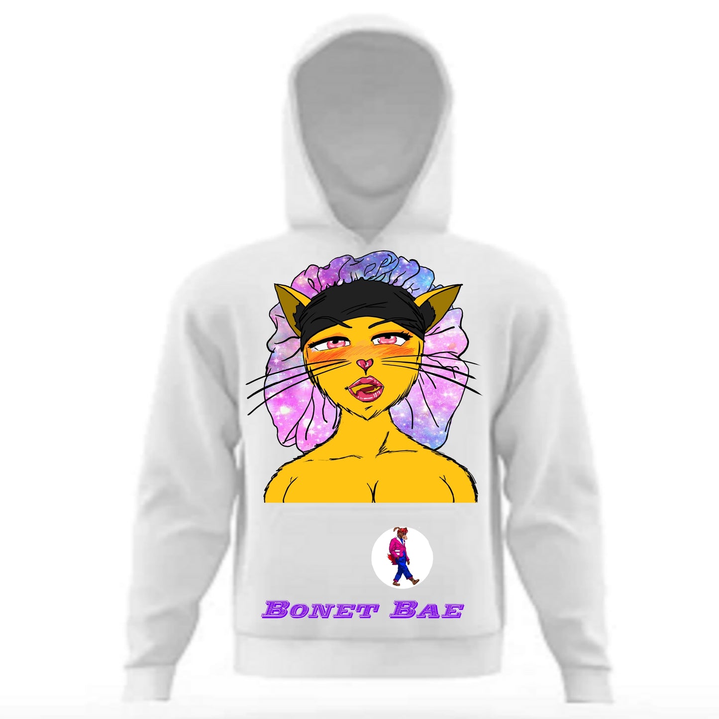 Bonnet Bae Hoodie White