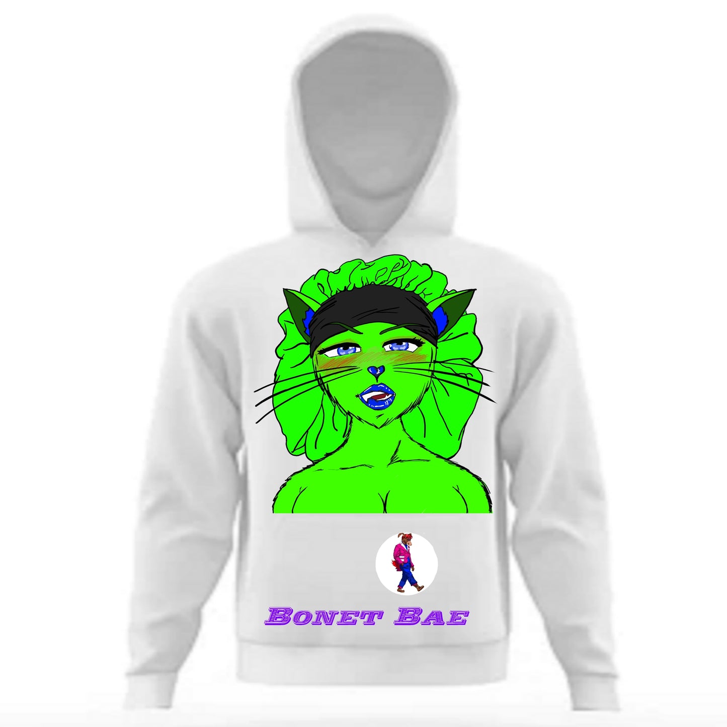 Bonnet Bae Hoodie White