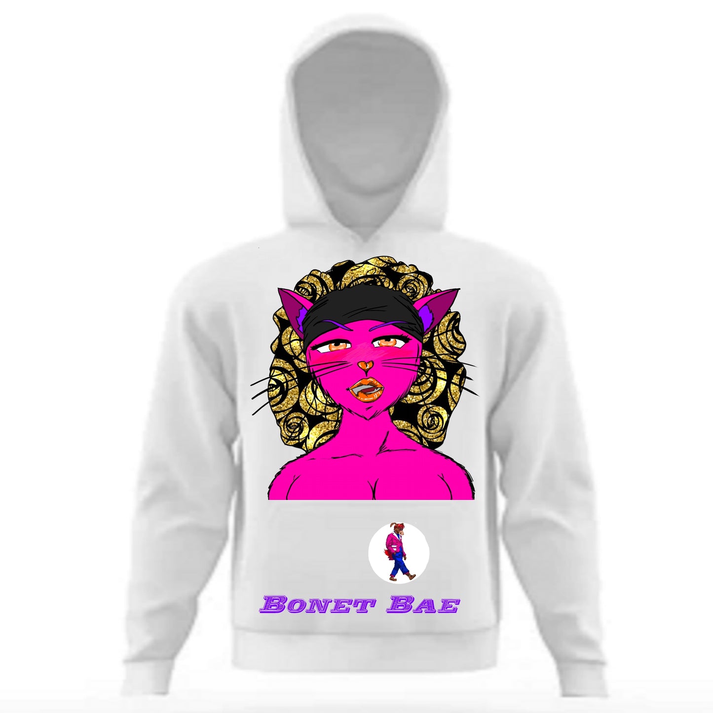 Bonnet Bae Hoodie White