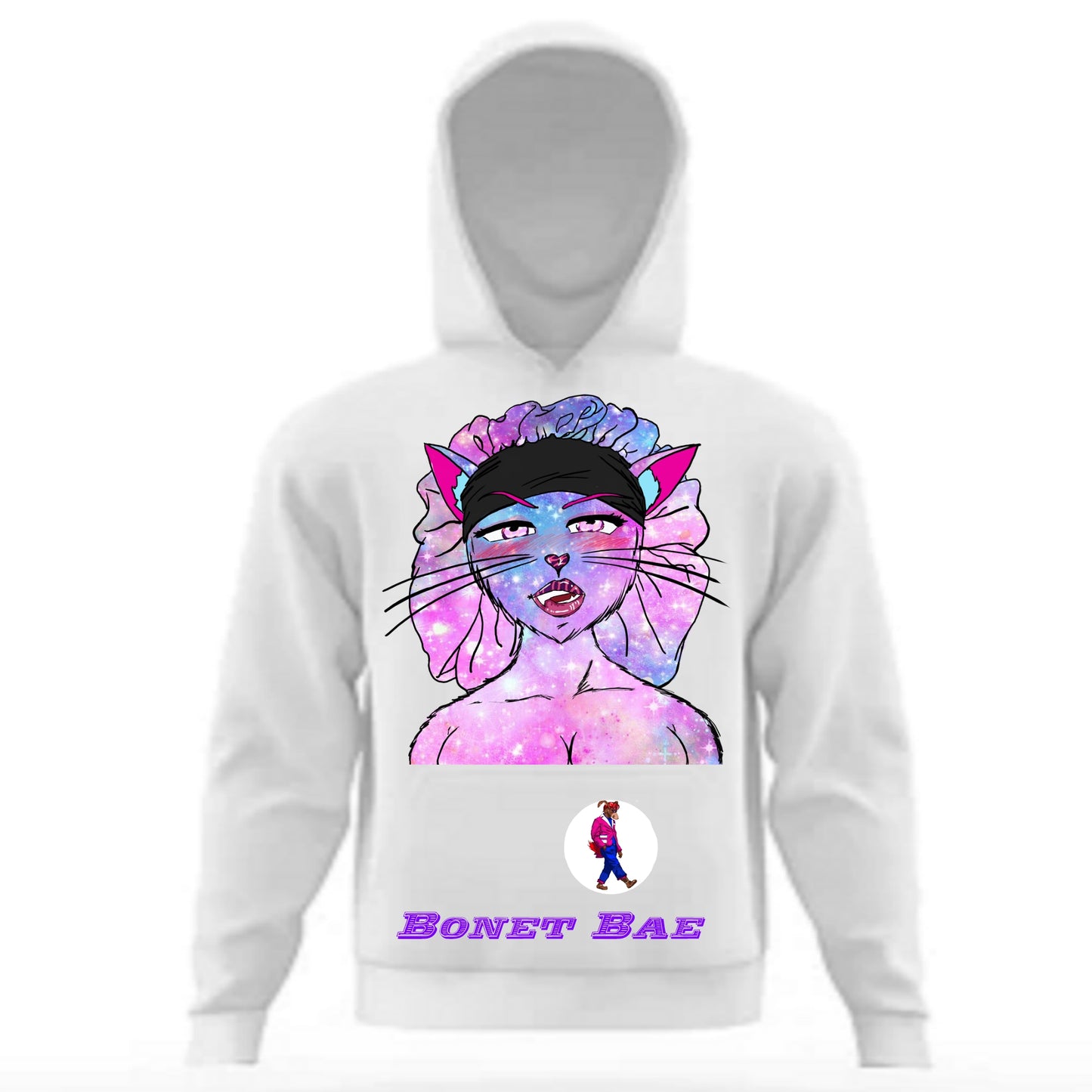 Bonnet Bae Hoodie White