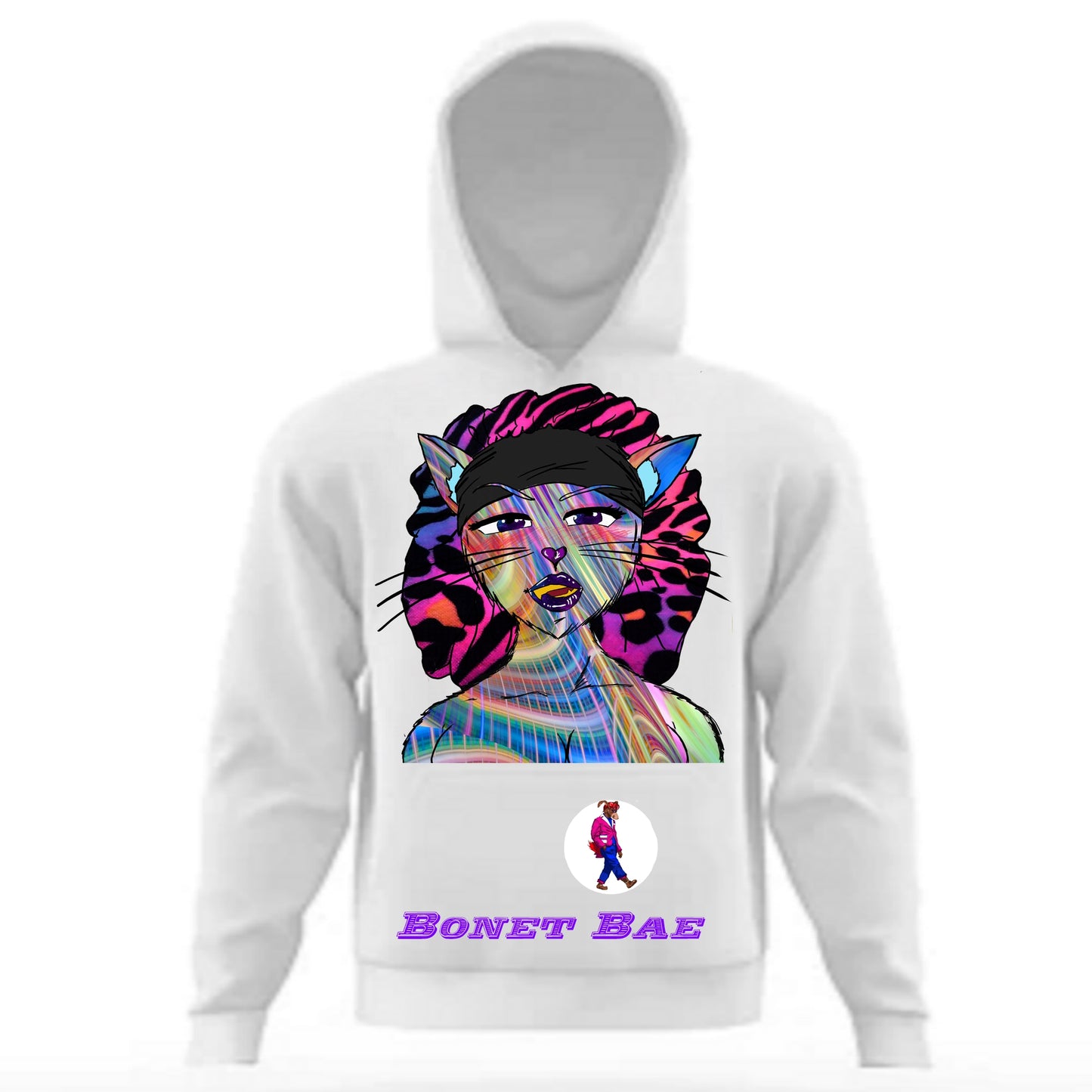 Bonnet Bae Hoodie White