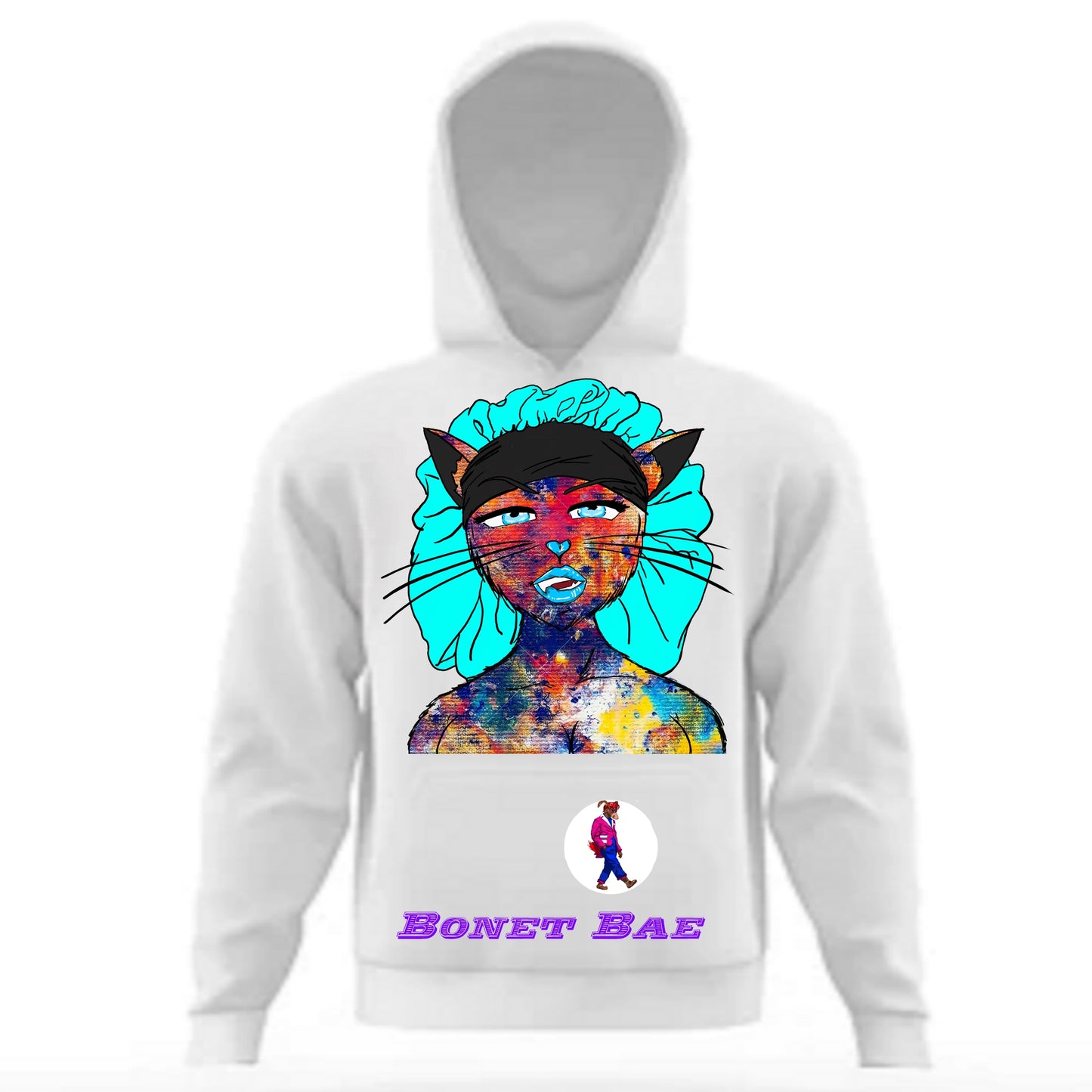 Bonnet Bae Hoodie White
