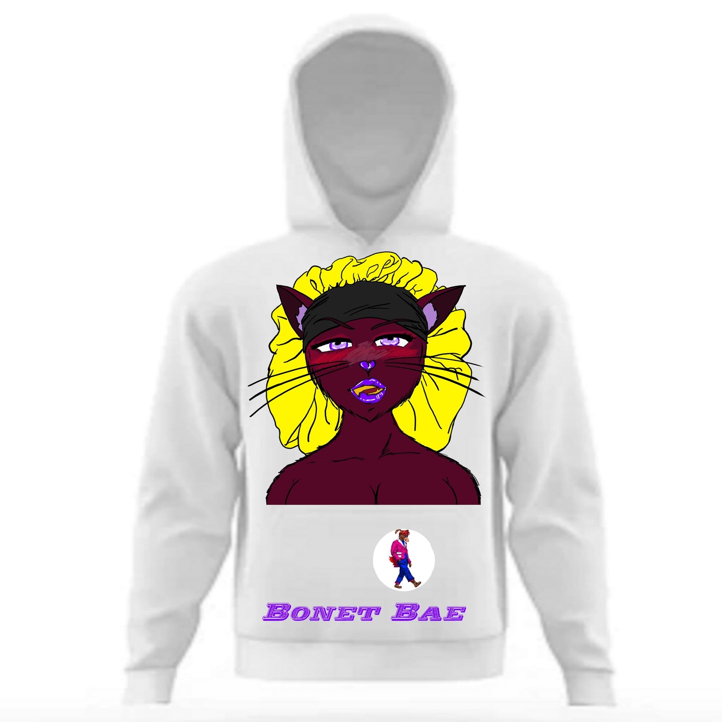 Bonnet Bae Hoodie White