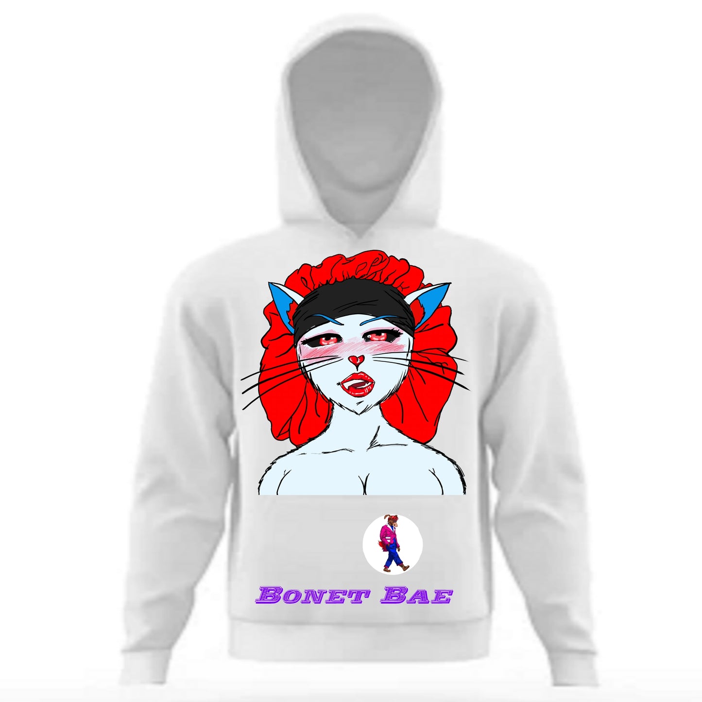 Bonnet Bae Hoodie White
