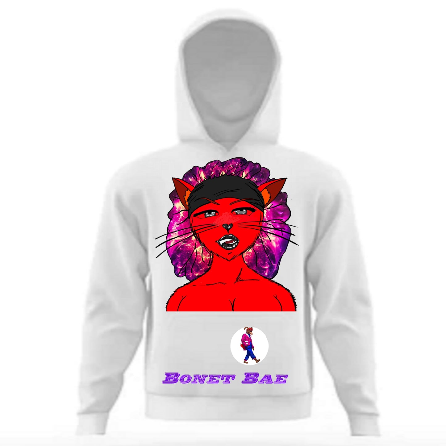 Bonnet Bae Hoodie White