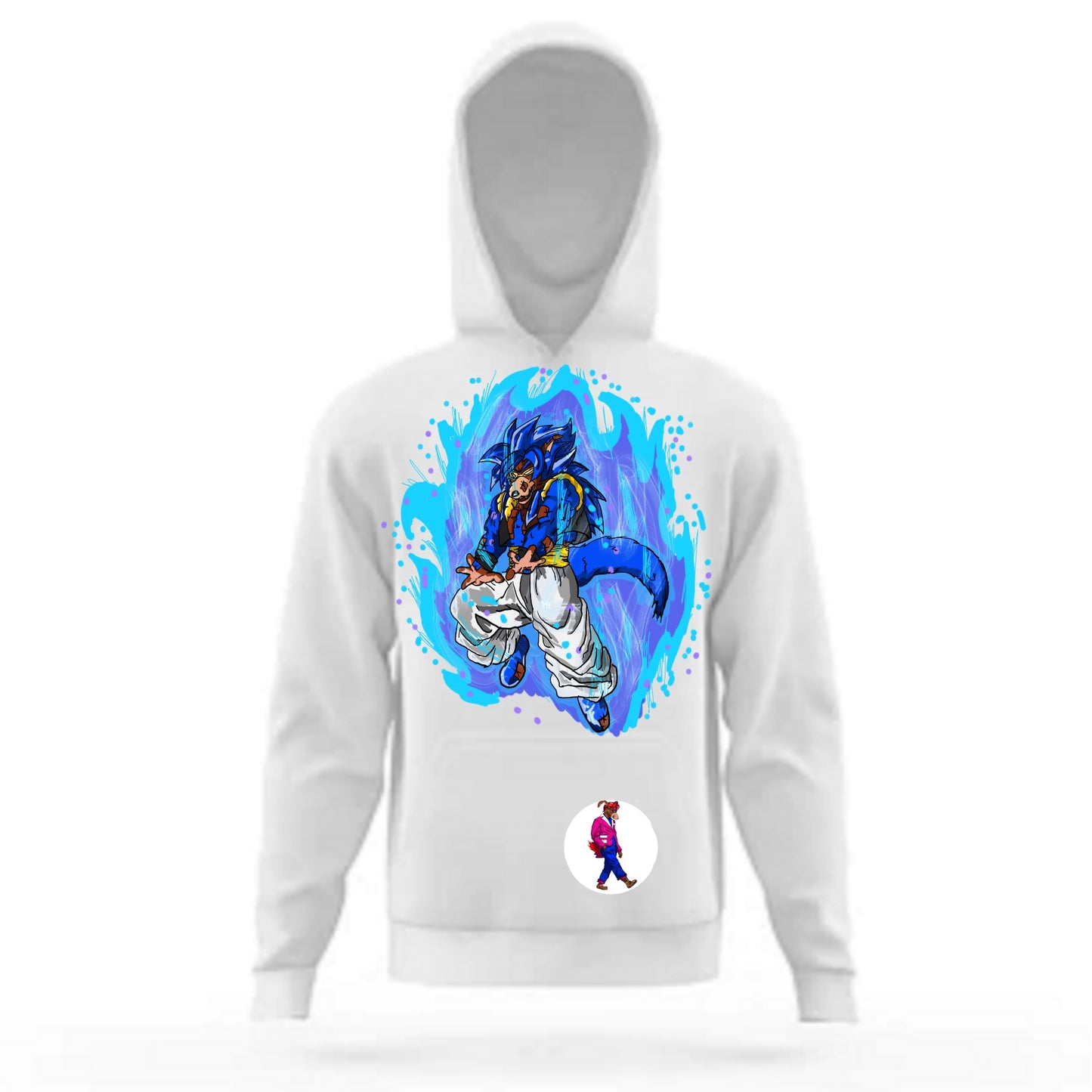 God Tier Sketchbook: Pages White Hoodie