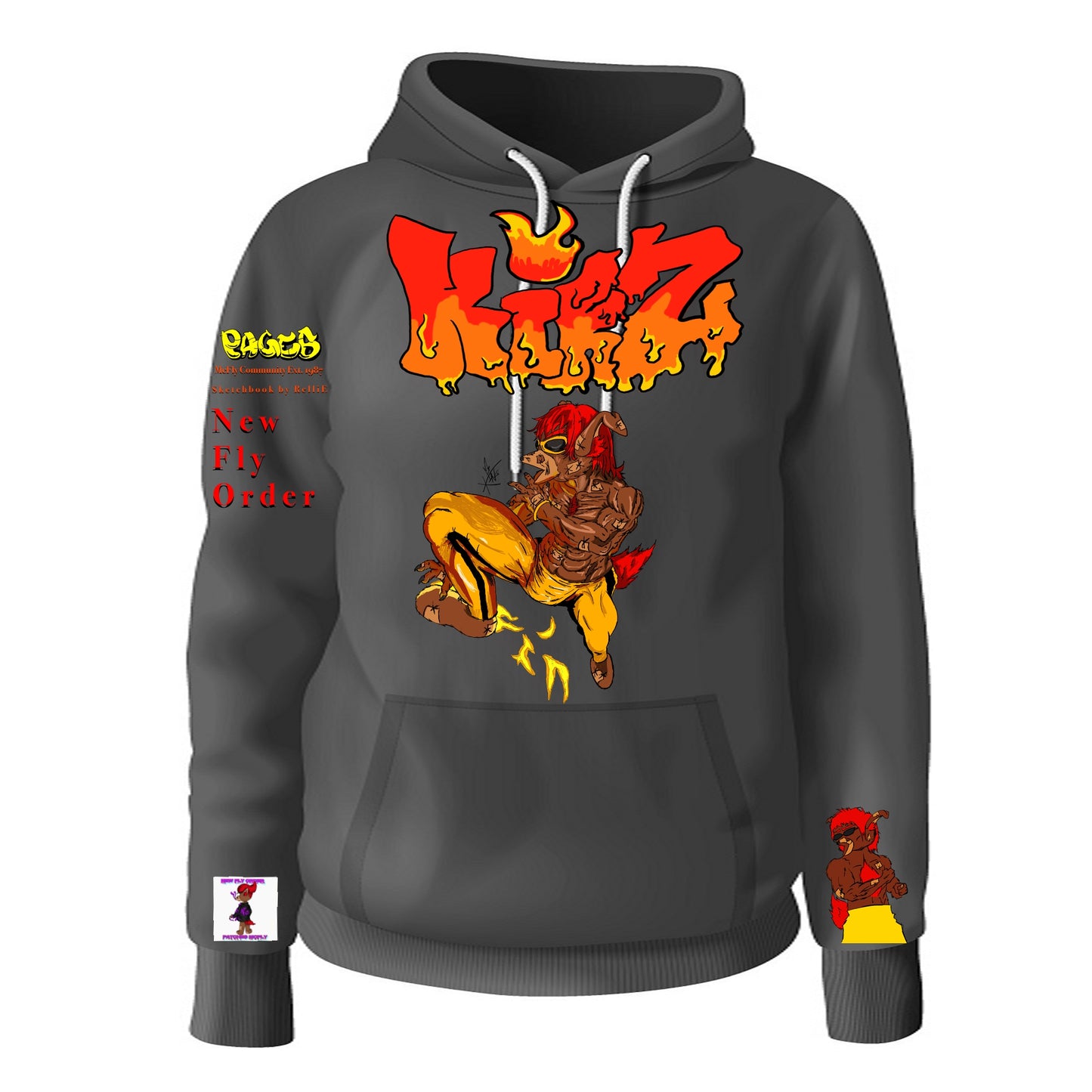 Enter The McFly Graffitix Tier 2 Black Hoodie