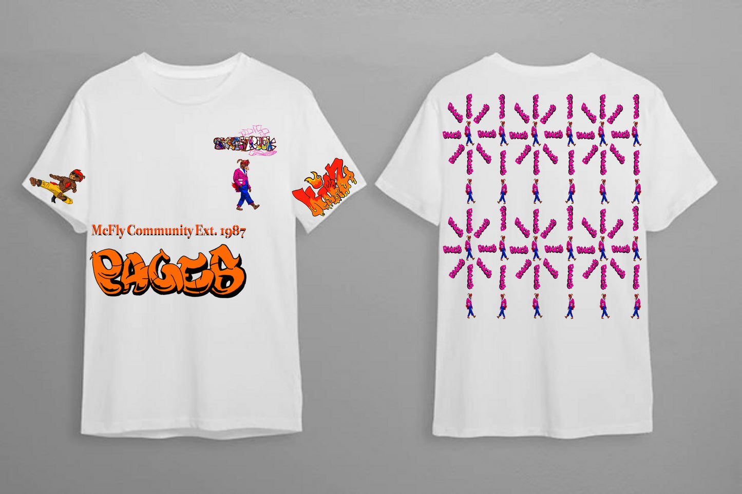 Enter The McFly Graffitix Tier 2 White T-Shirt