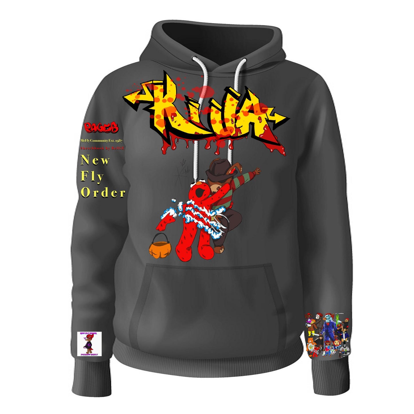 Killa Graffitix Tier 2 Black Hoodie