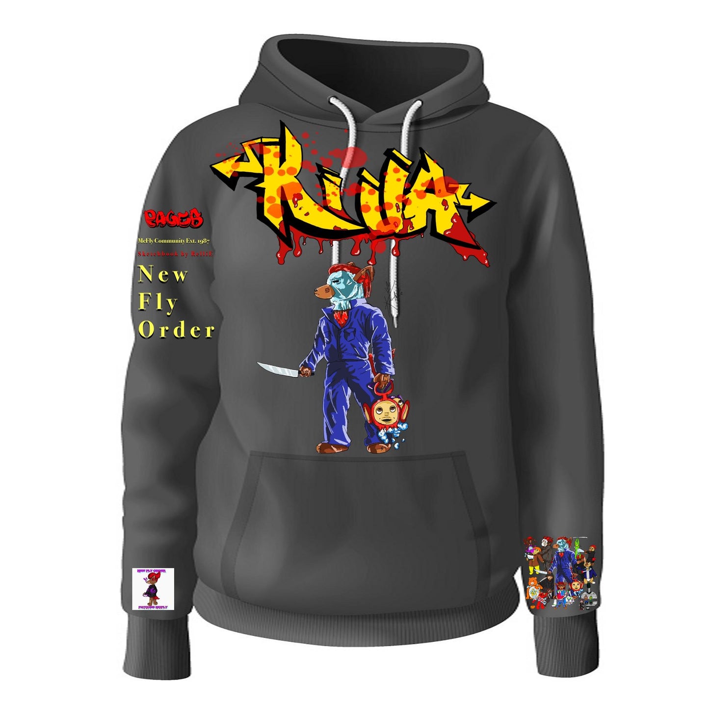 Killa Graffitix Tier 2 Black Hoodie