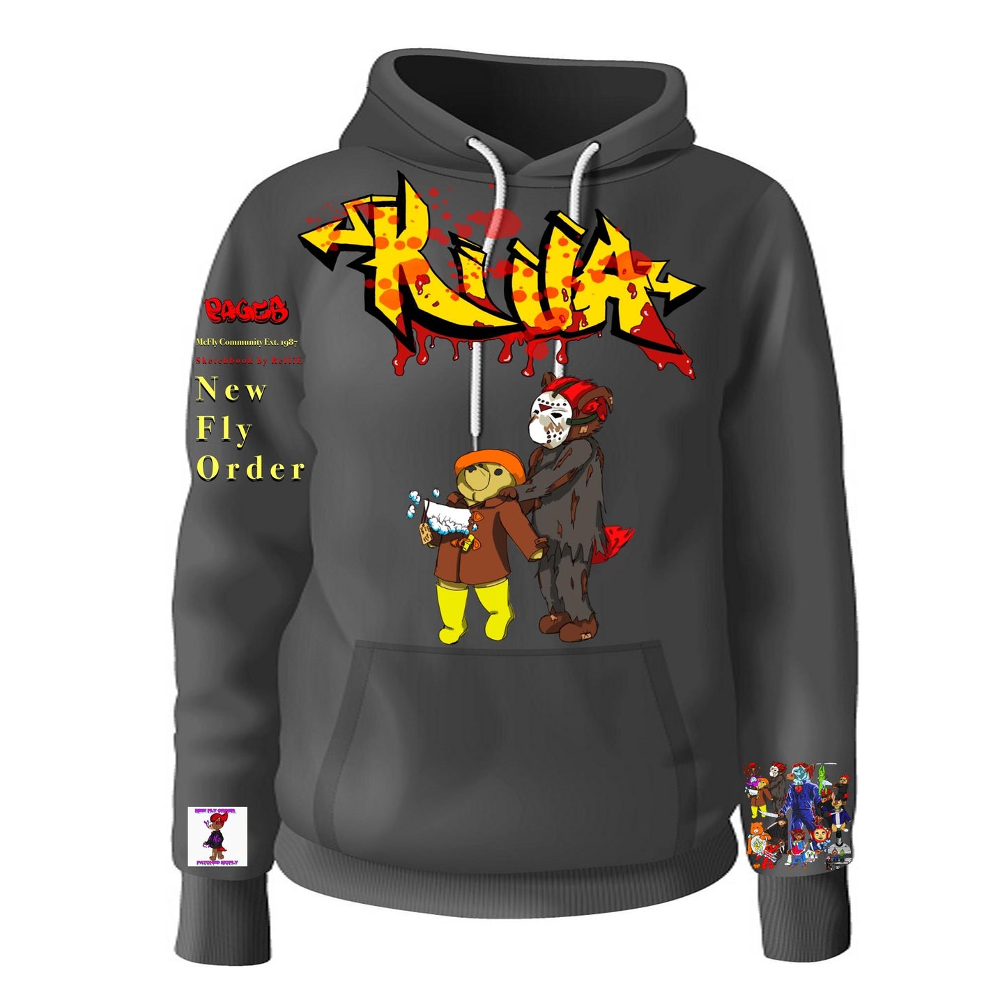 Killa Graffitix Tier 2 Black Hoodie