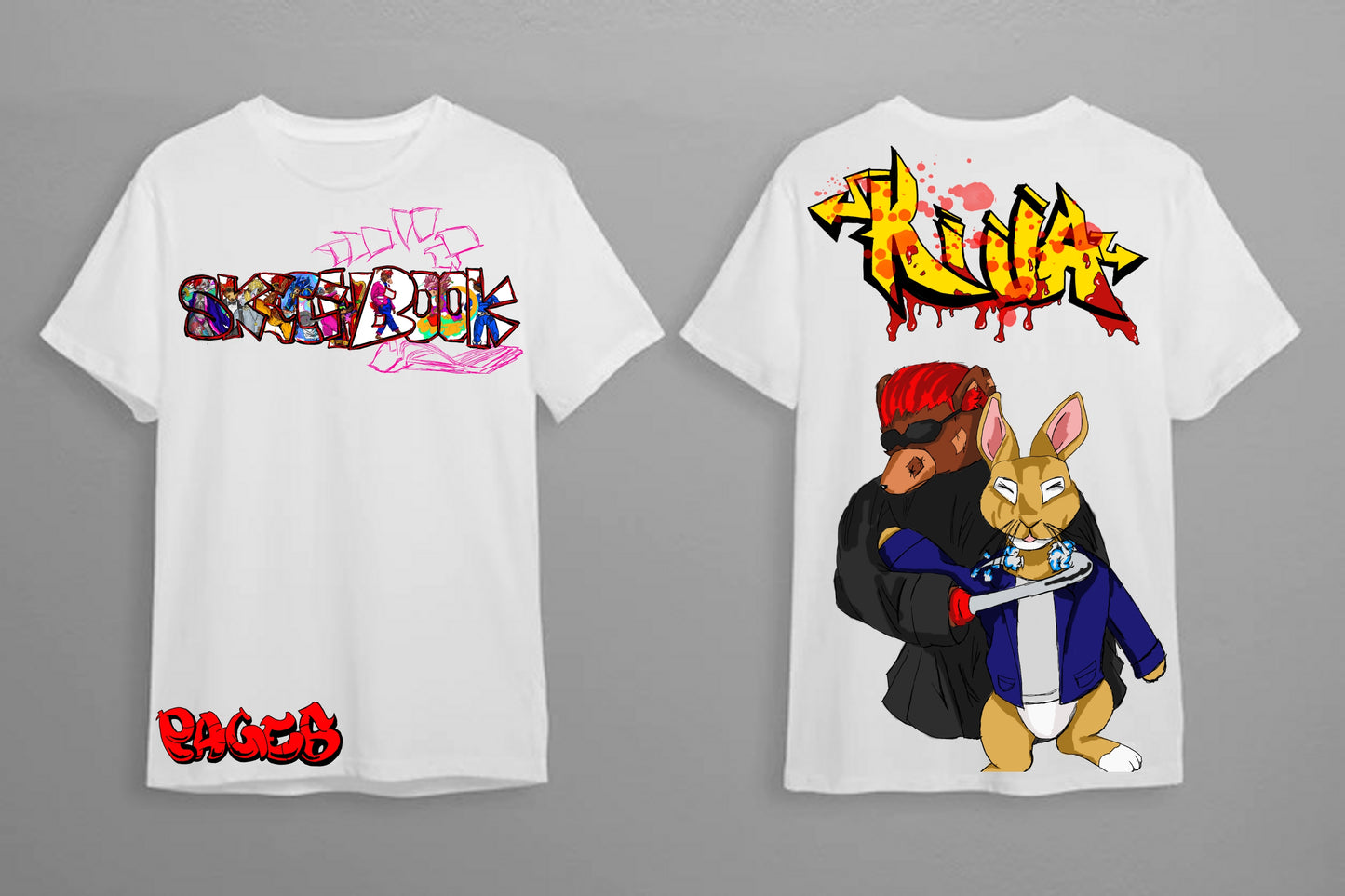 Killa Graffitix Tier 1 White T-Shirt