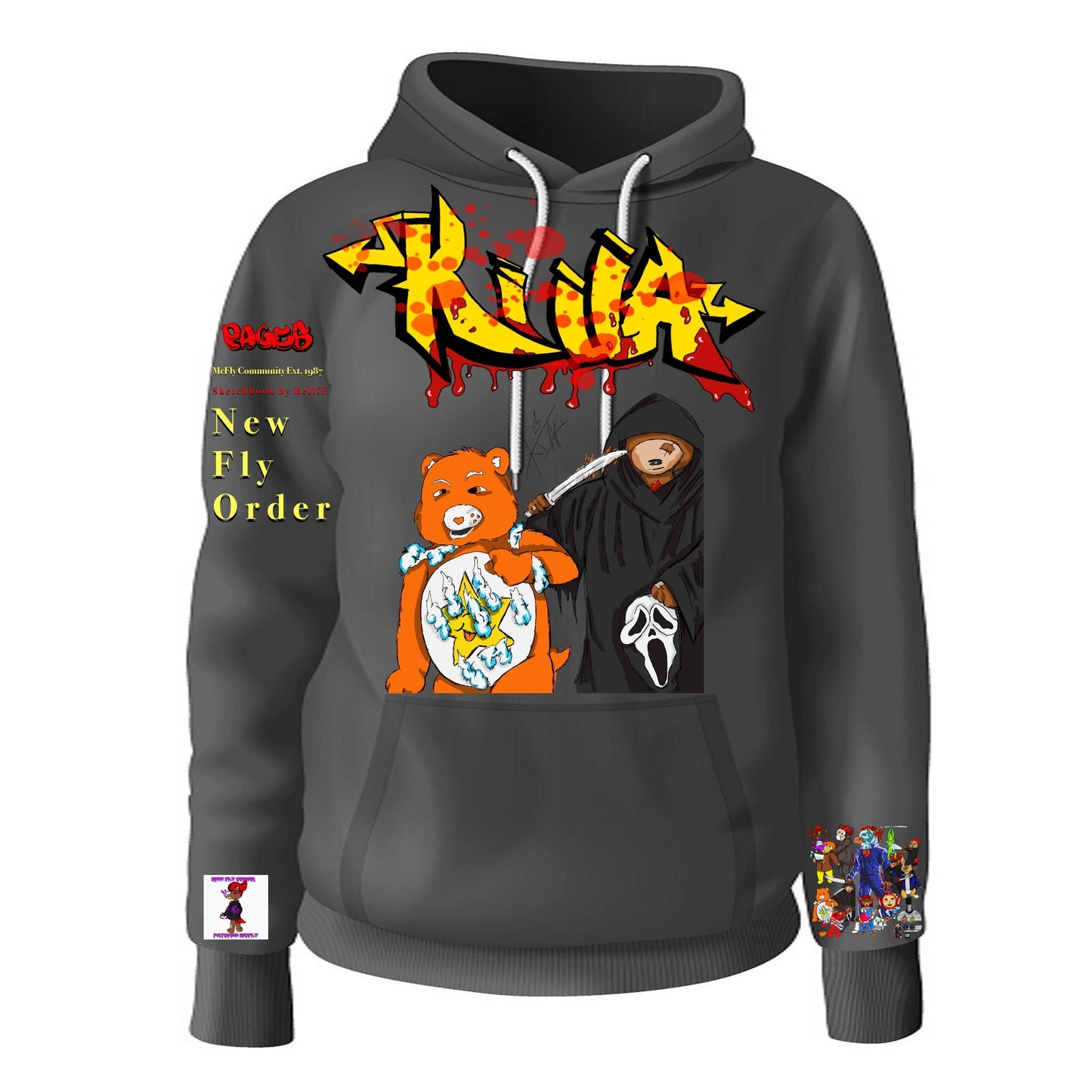 Killa Graffitix Tier 2 Black Hoodie