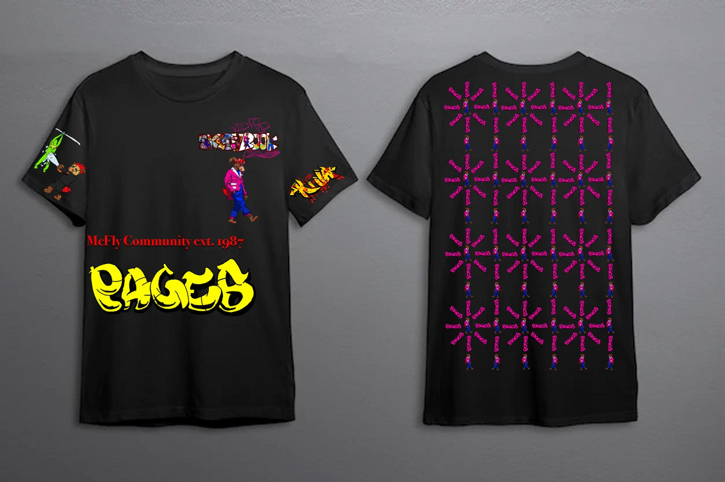 Killa Graffitix Tier 2 Black T-Shirt