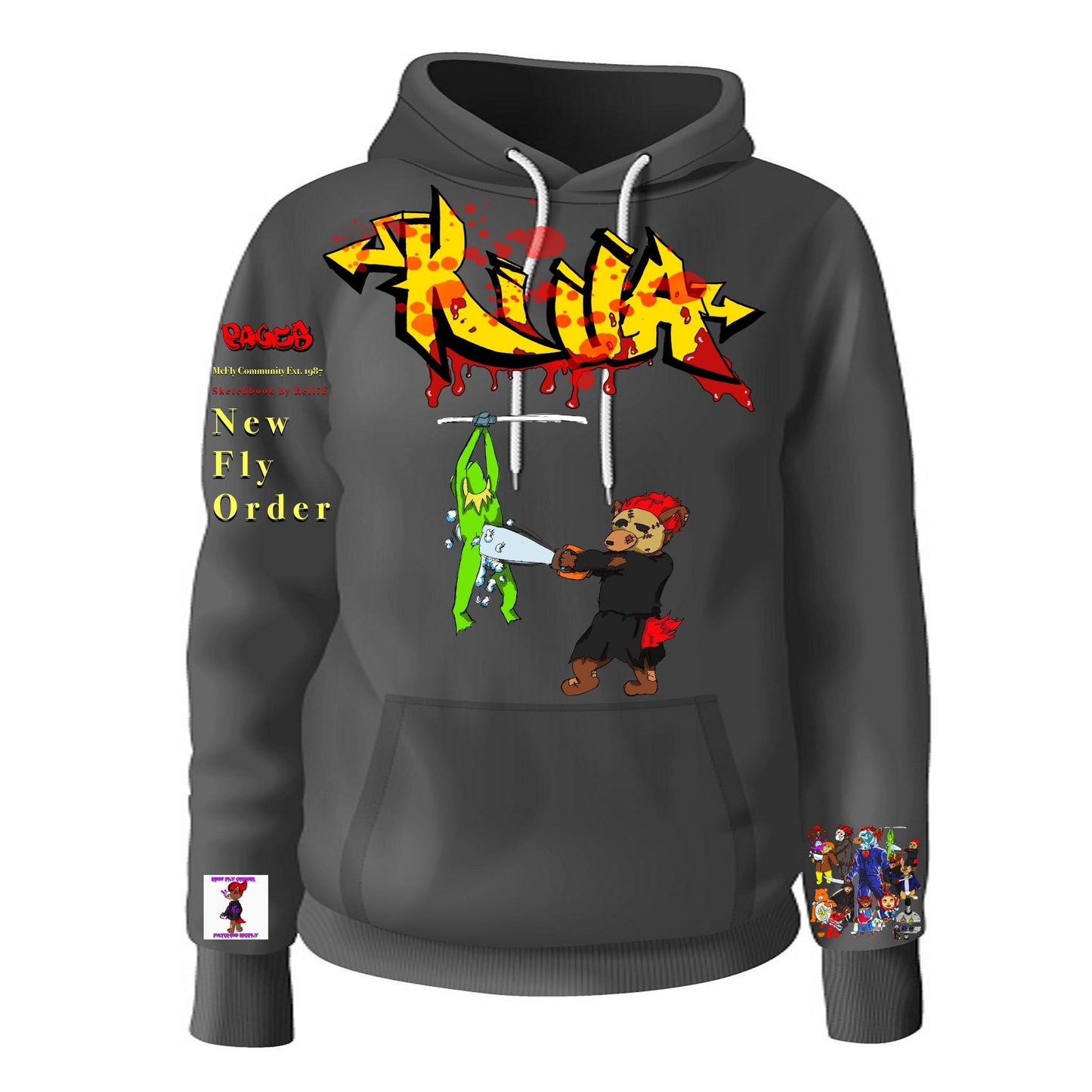 Killa Graffitix Tier 2 Black Hoodie