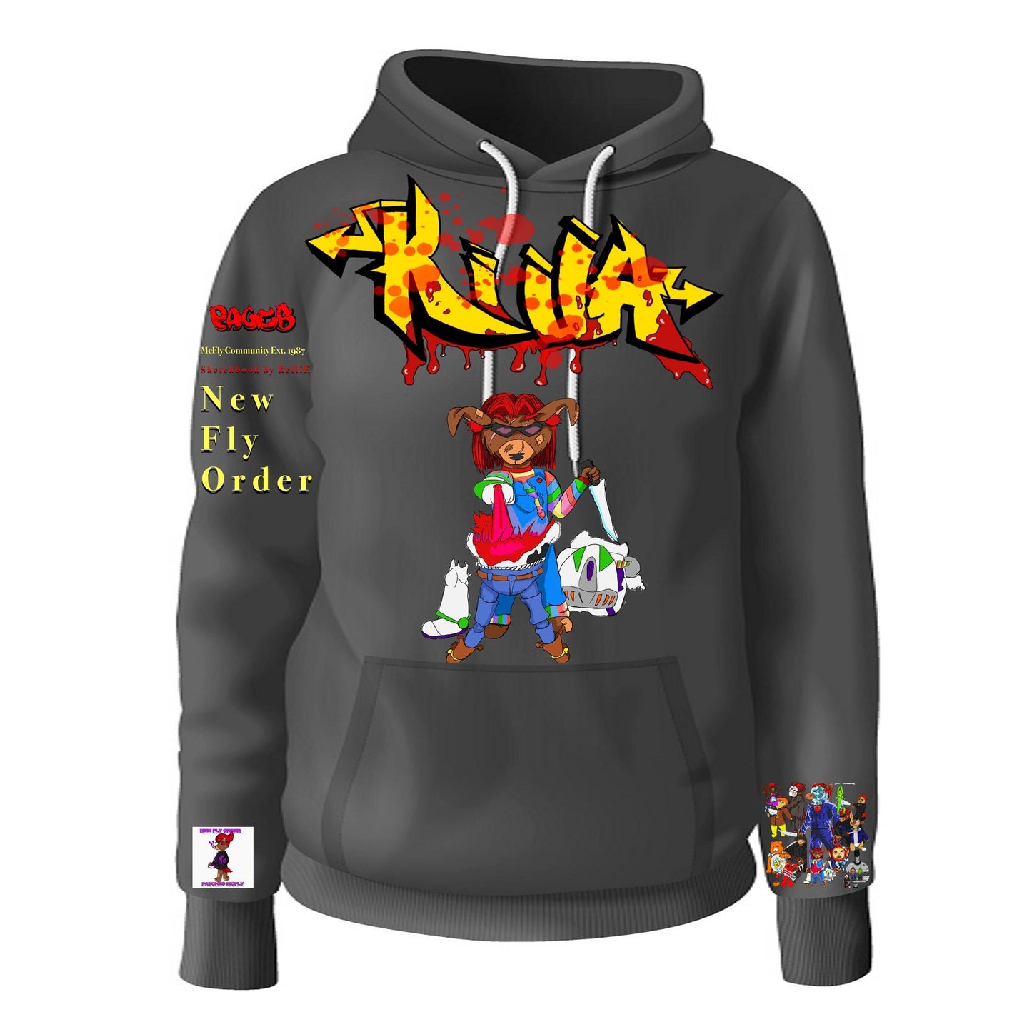 Killa Graffitix Tier 2 Black Hoodie