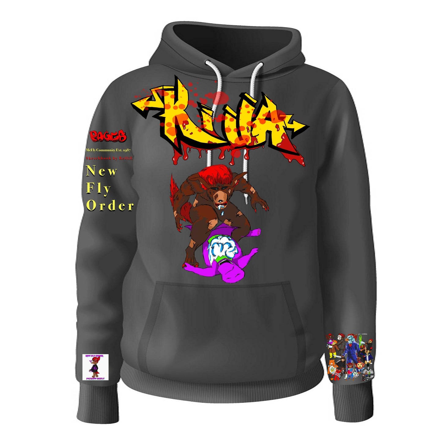 Killa Graffitix Tier 2 Black Hoodie