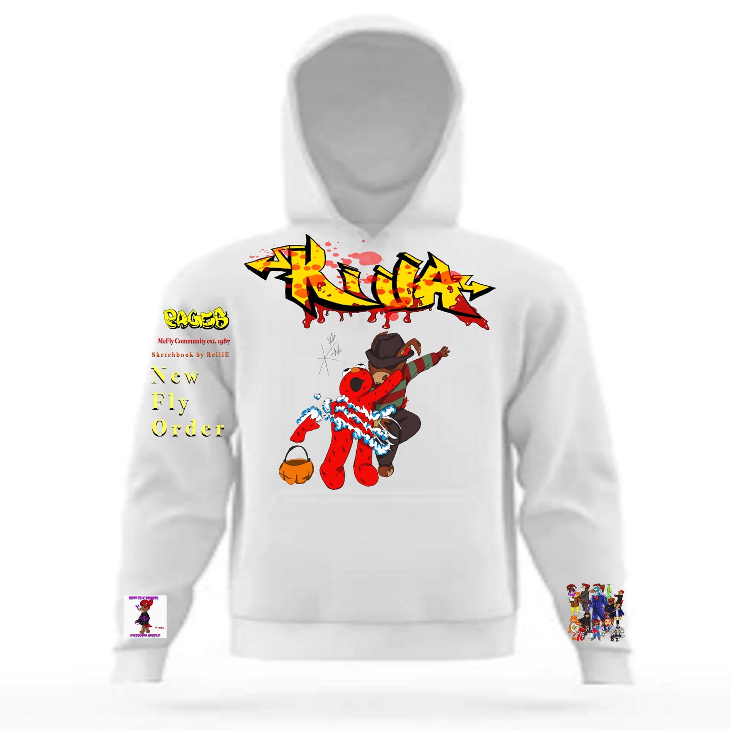 Killa Graffitix Tier 2 White Hoodie