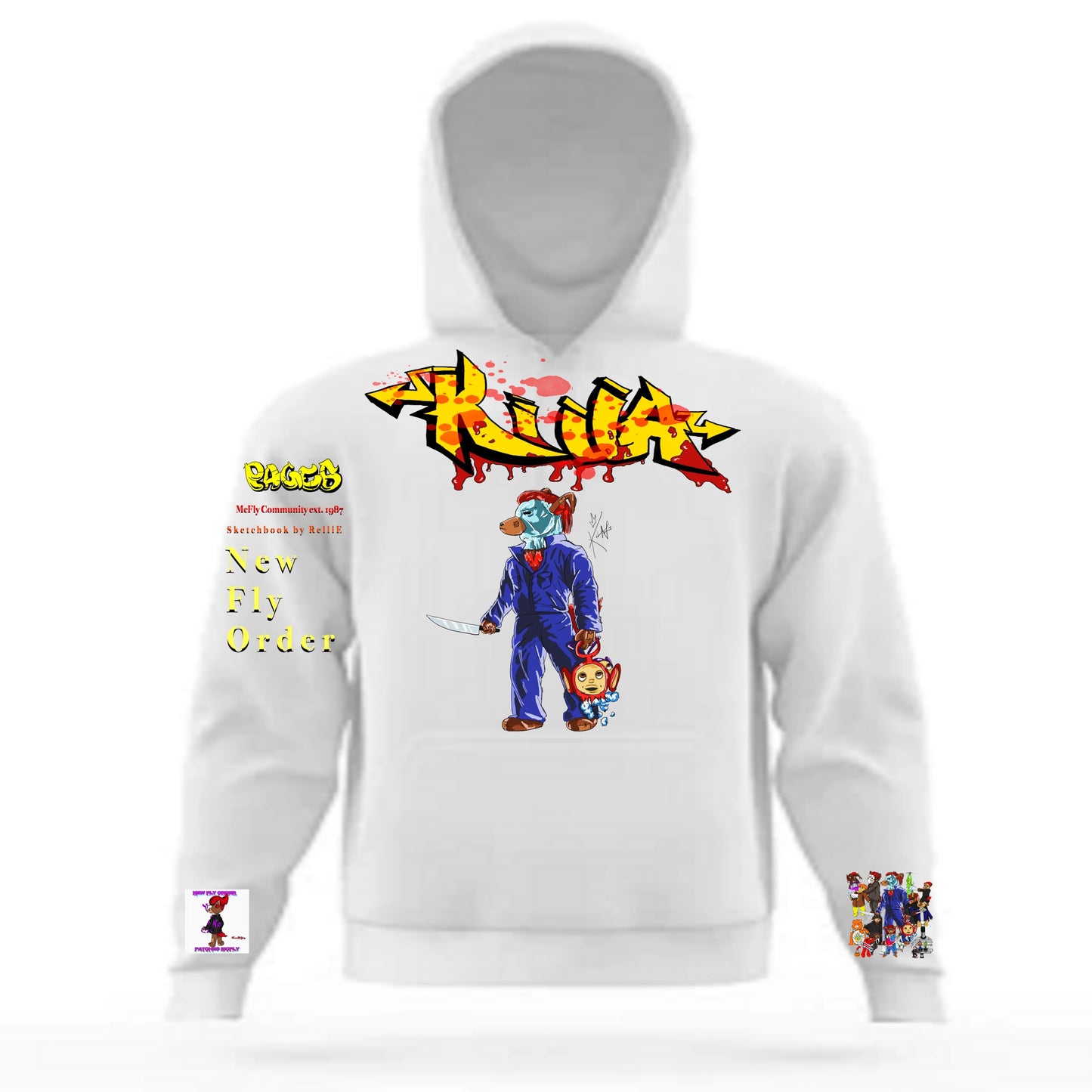 Killa Graffitix Tier 2 White Hoodie